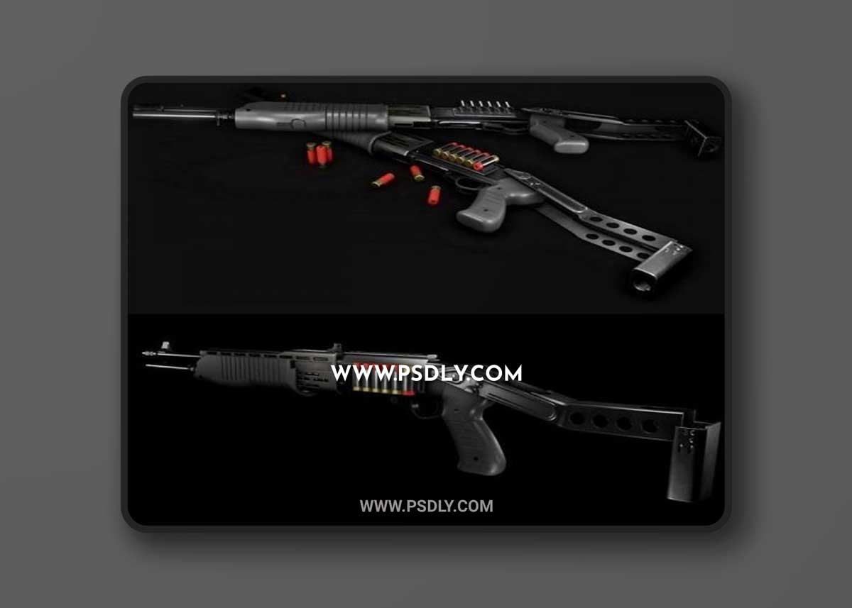 SPAS-12 Shotgun 3D Model