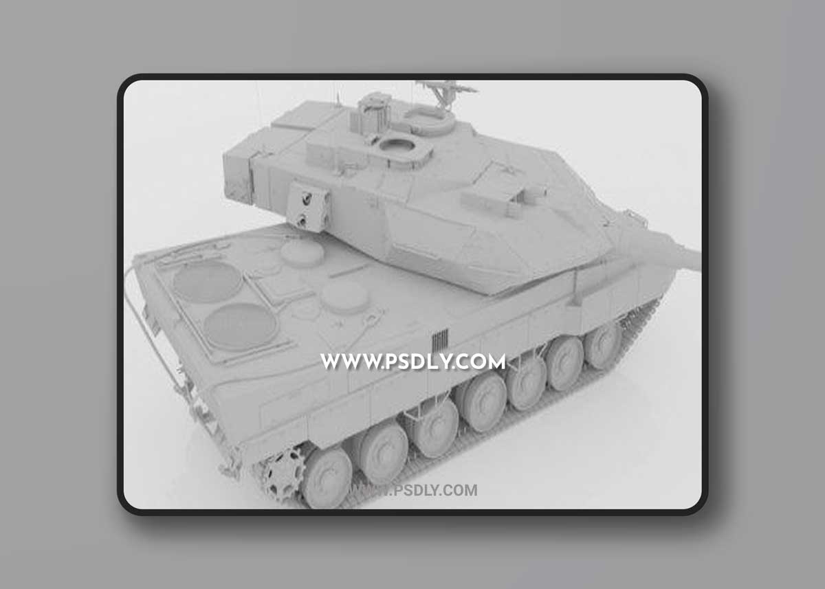 STRV 122 – Main Battle Tank 3D Model