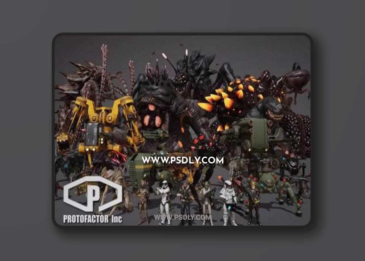 Sci Fi Characters Mega Pack 3D Model