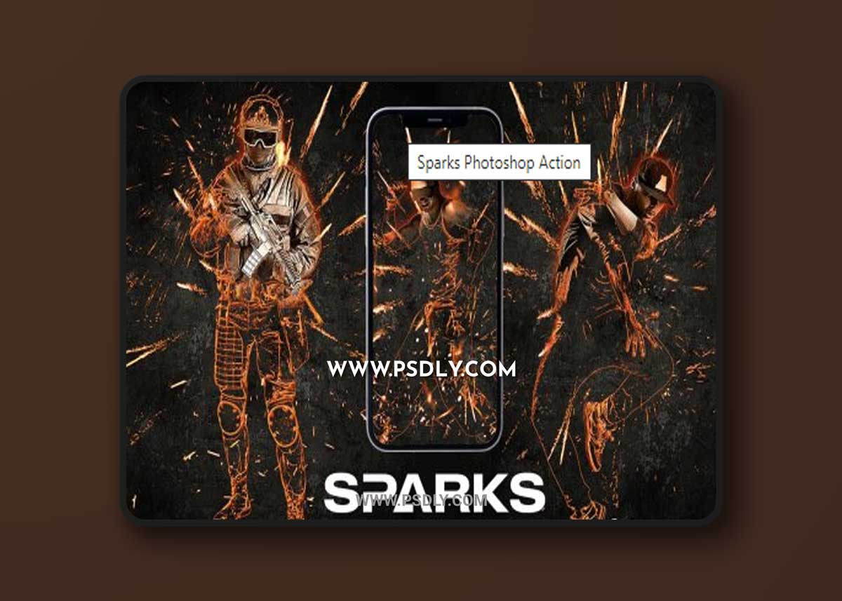 Sparks Photoshop Action