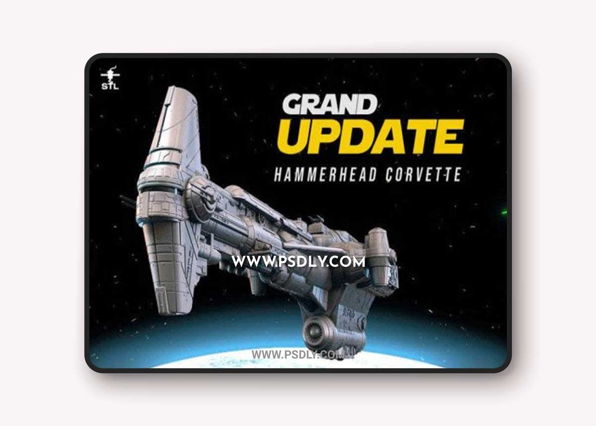 Star Wars Hammerhead Corvette 3D Model