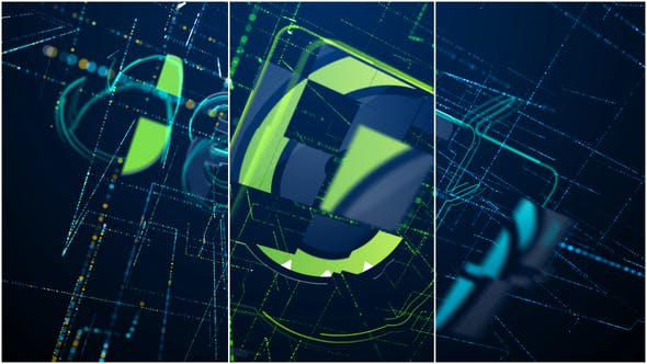 Videohive High-Tech Data Space Logo Reveal 35069540