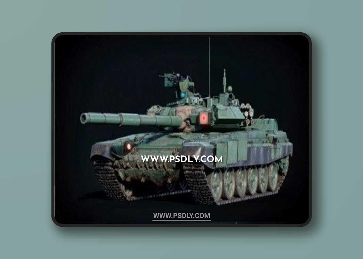 T-90A MBT Tank 3D Model