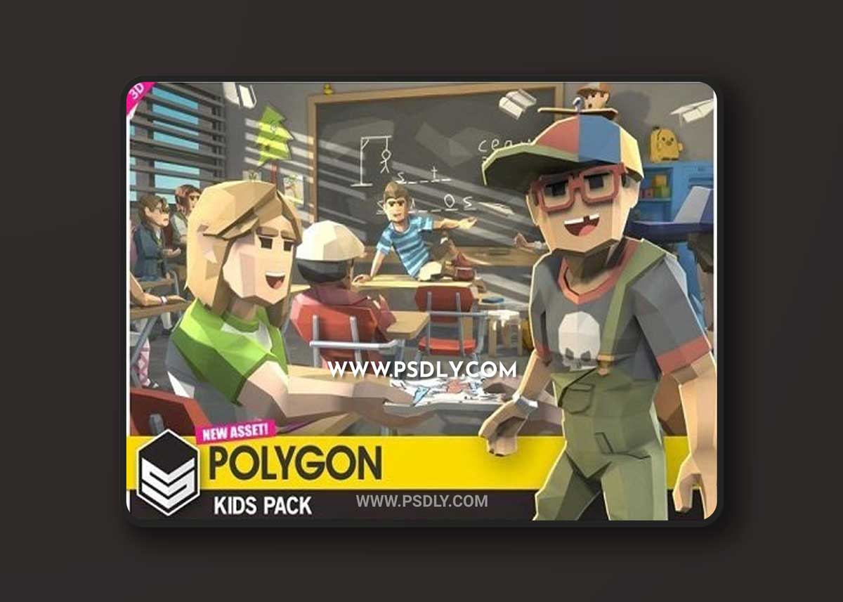 Unity Asset – POLYGON Kids – Low Poly 3D Art