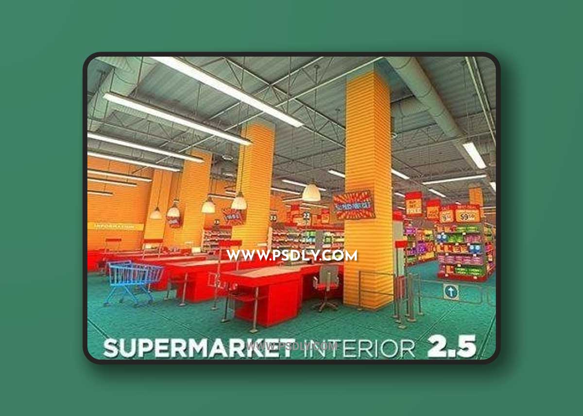 Unity Asset – Supermarket Interior