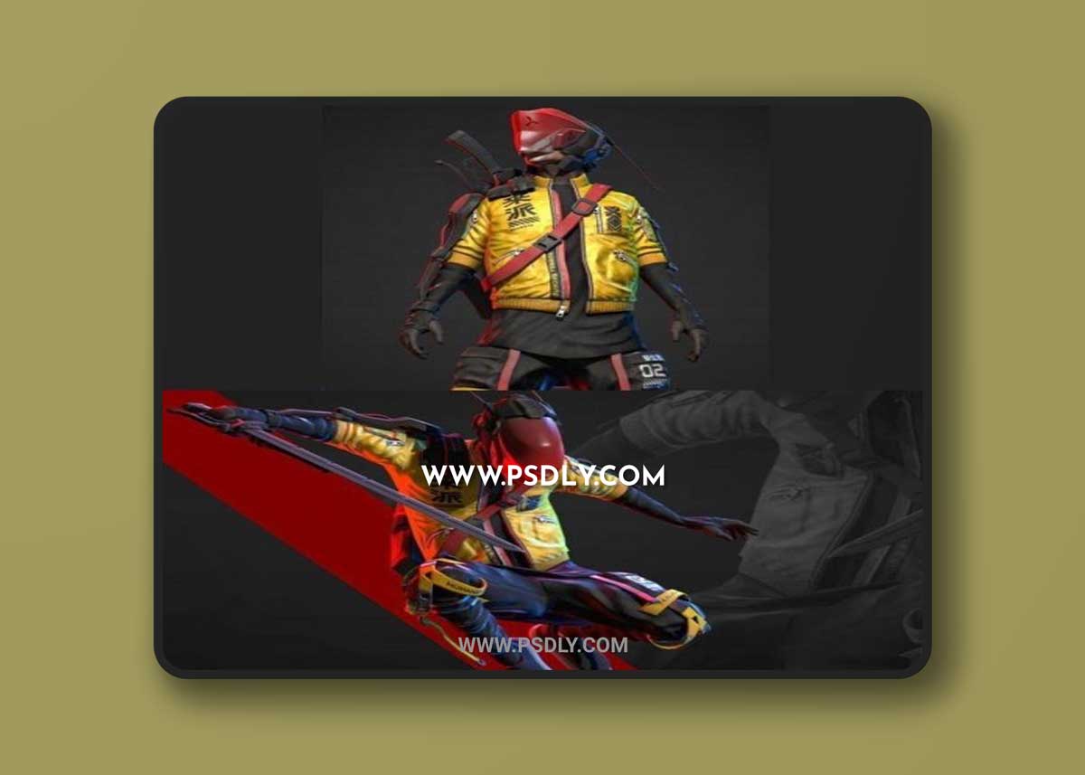 Unreal Engine – Cyberpunk Mercenary 3D Model