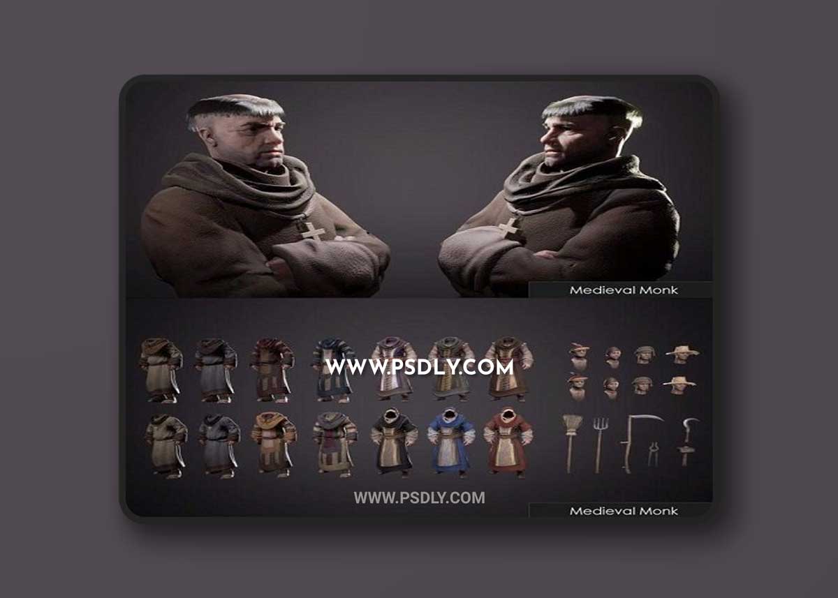 Unreal Engine – Medieval Monks