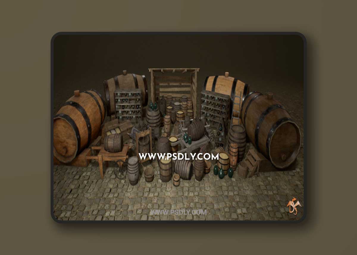 Unreal Engine – Medieval Props: Cellar