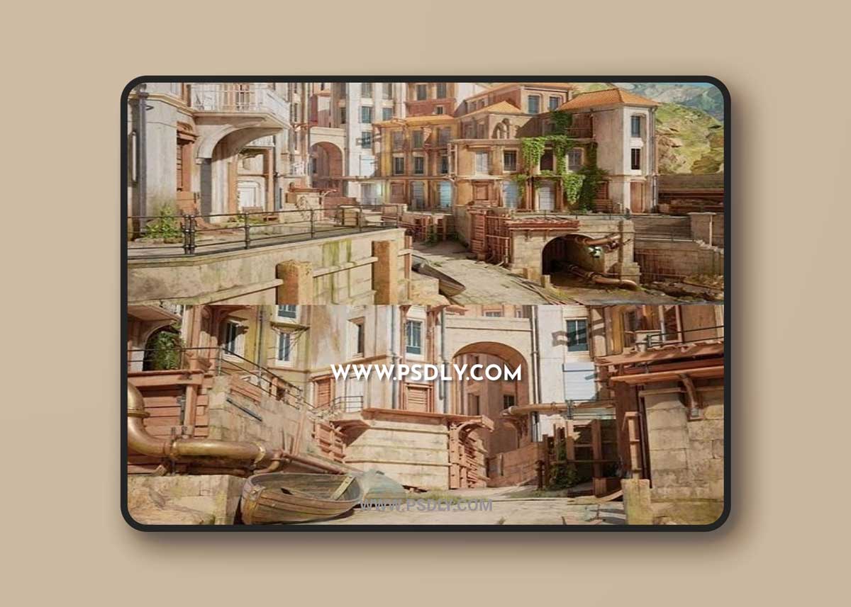 Unreal Engine – Modular Seaside Town