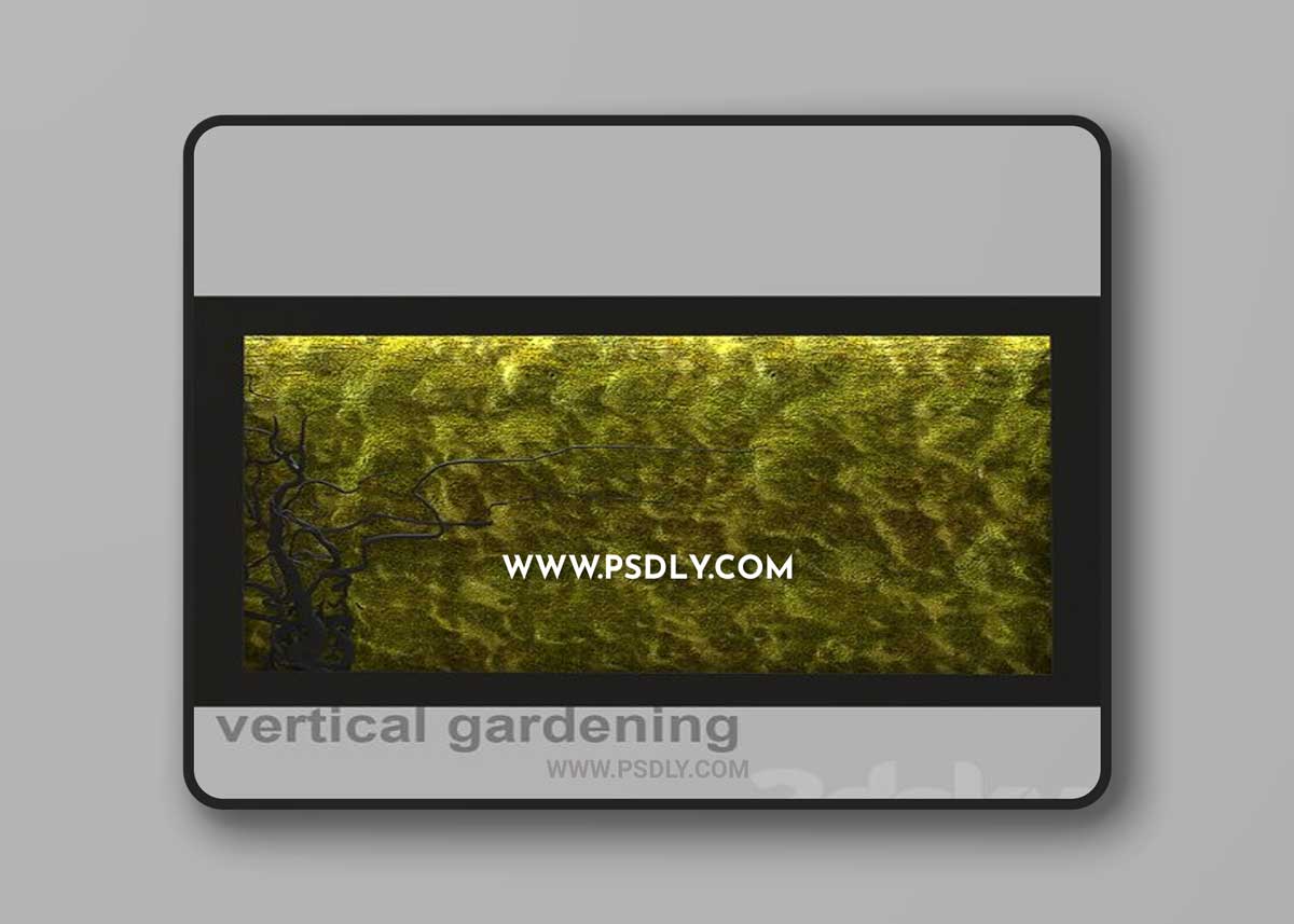 Vertical gardening is stable moss 3D Models