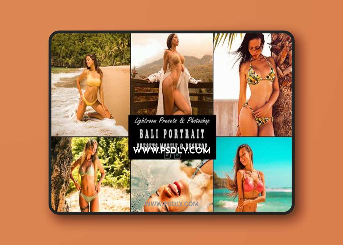 Bali Portrait Photoshop Action & Lightrom Presets