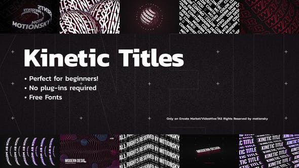 Videohive Kinetic Titles 36351342