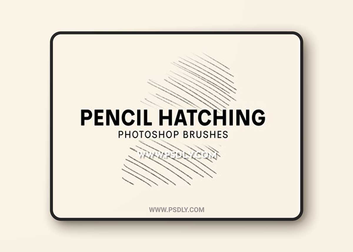 20 Pencil Hatching Photoshop Brushes V2