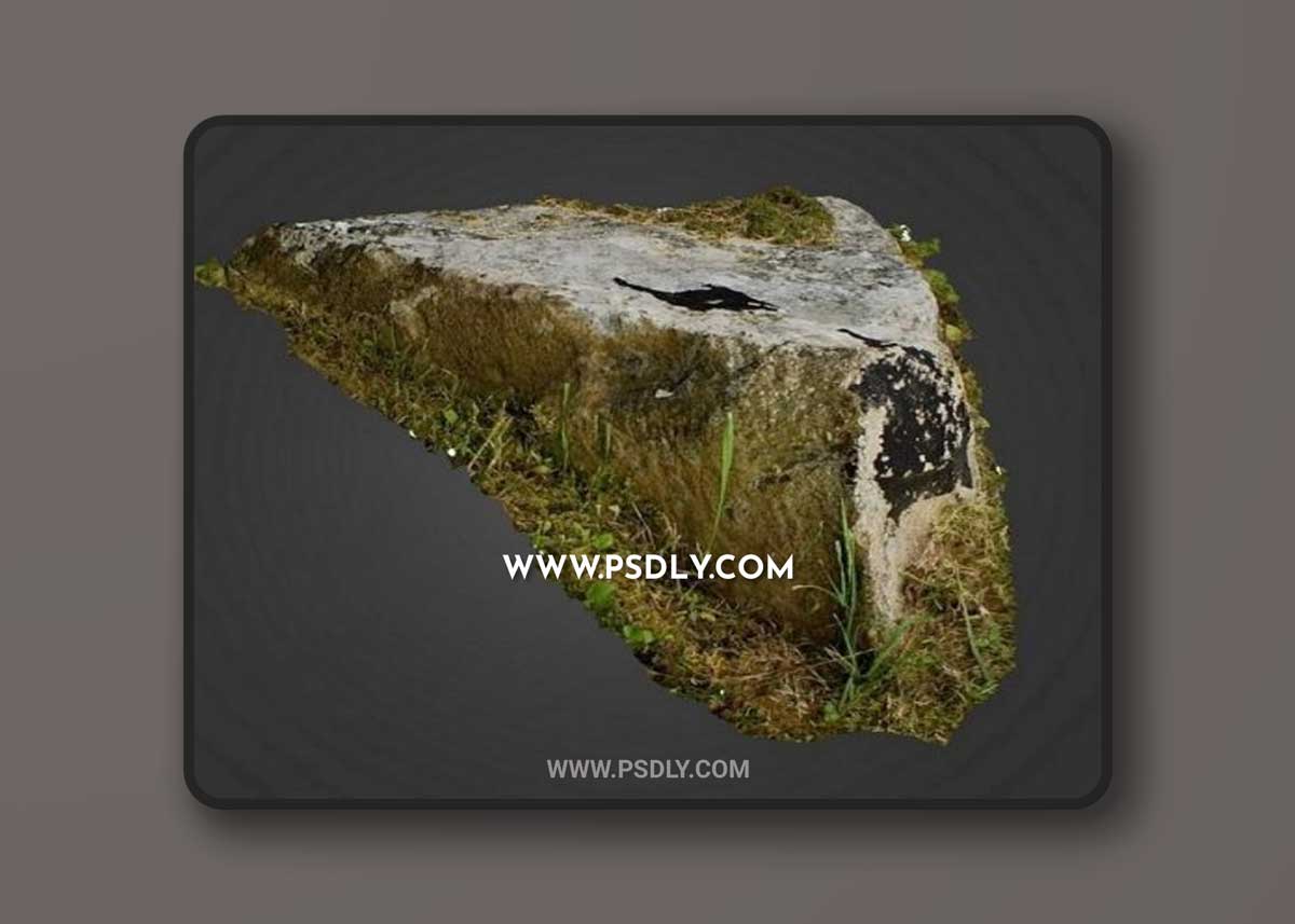 3D Mountain Rock HD Scan