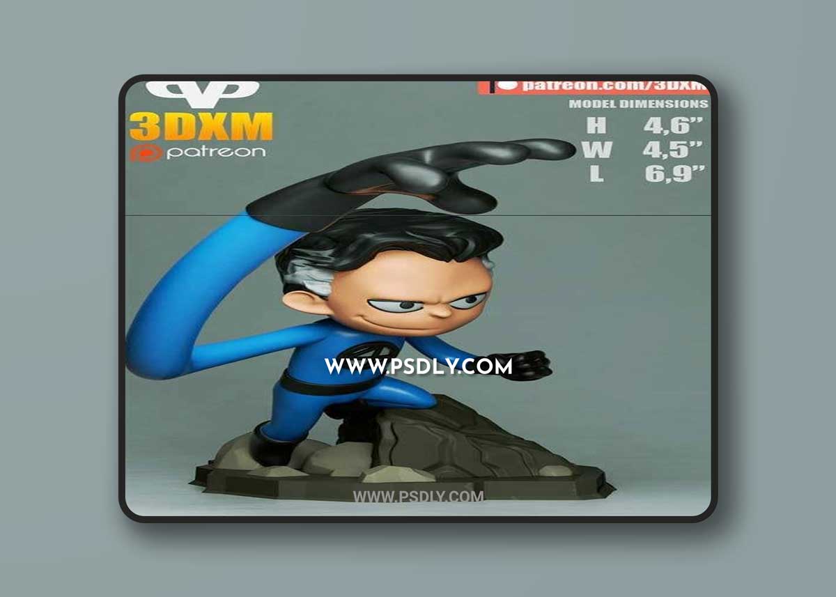 3DXM - Fantastic 4 Chibi Diorama