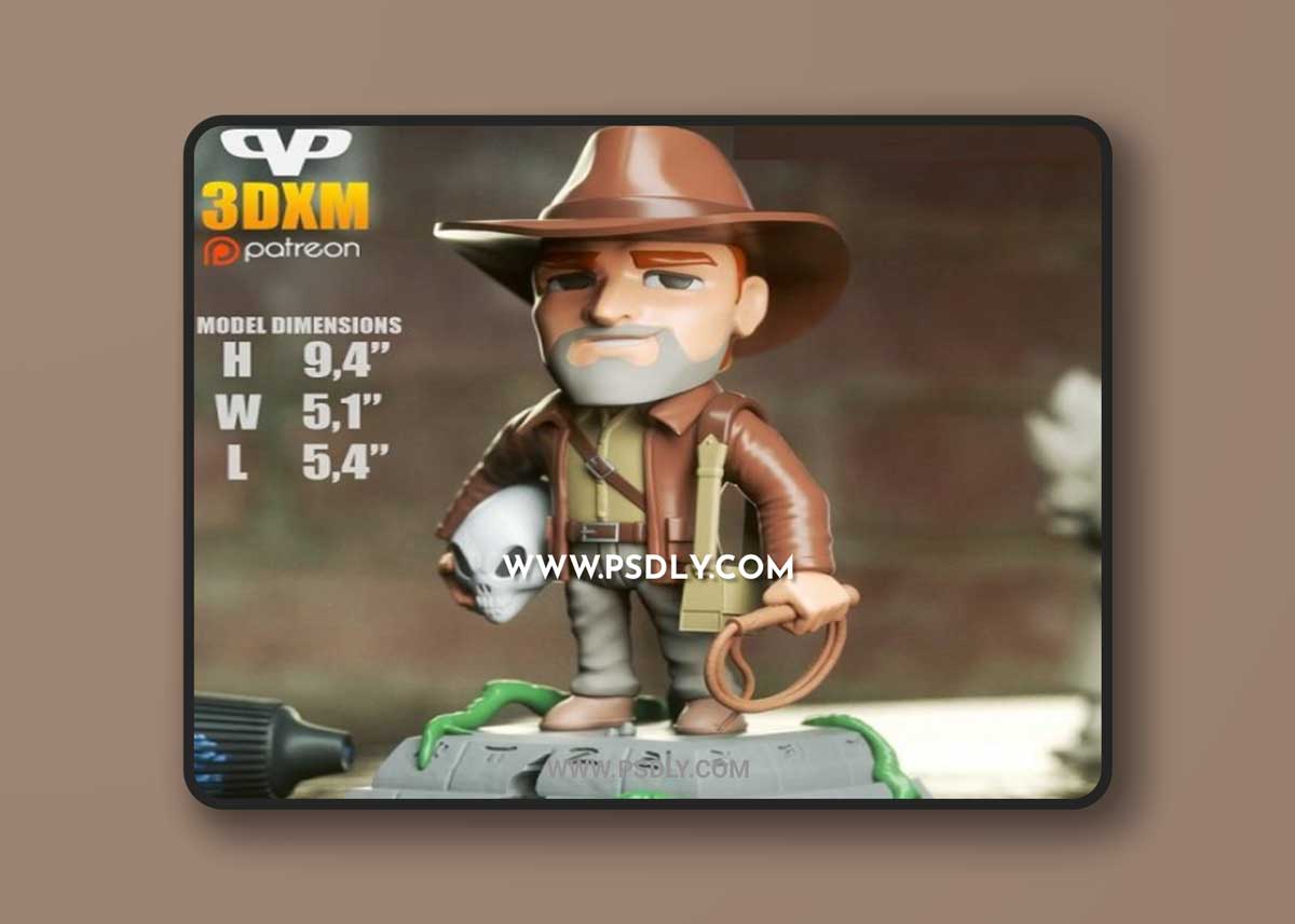 3DXM - Indiana Jones Chibi