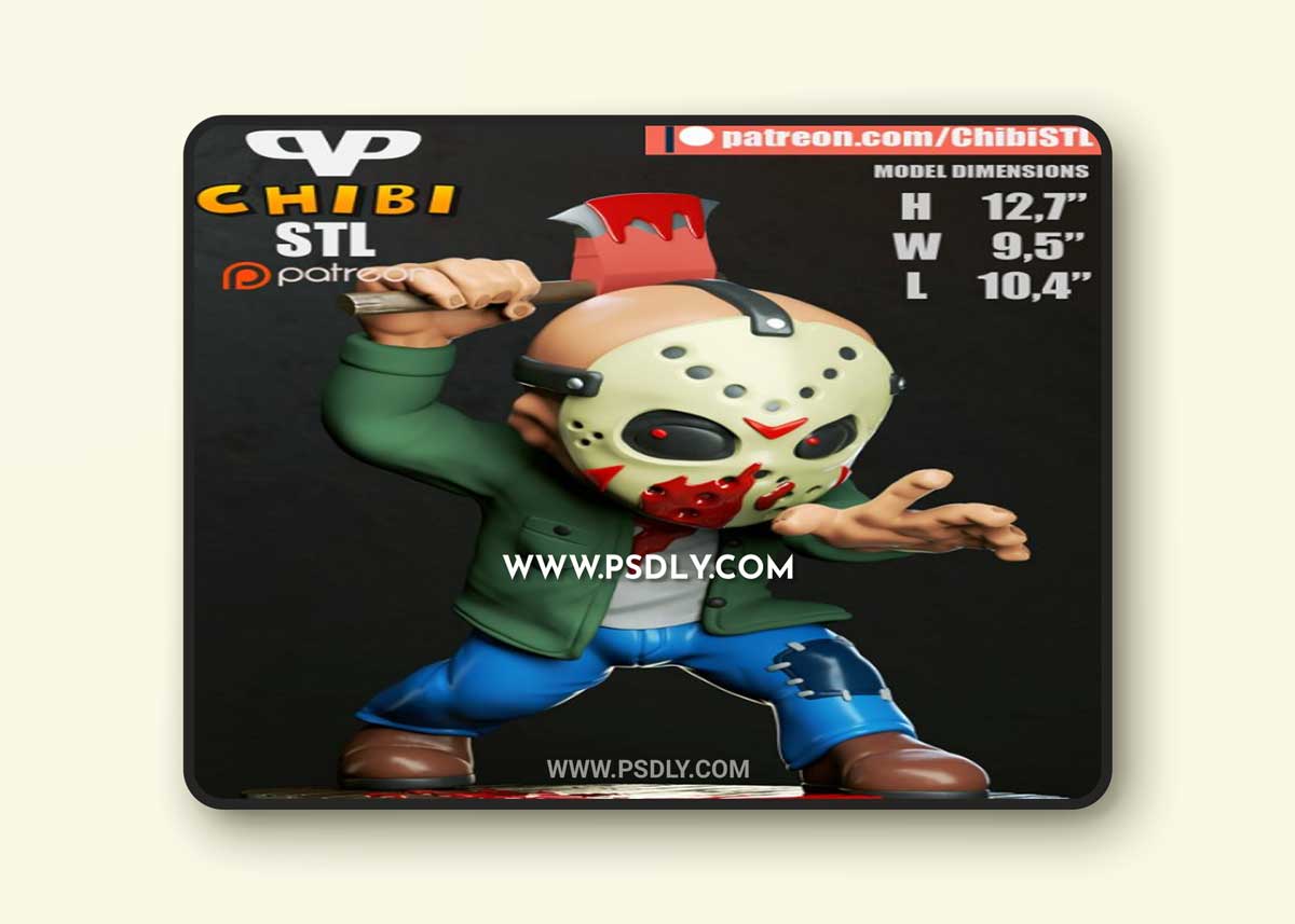 3DXM - Jason Voorhees Chibi 3D Model