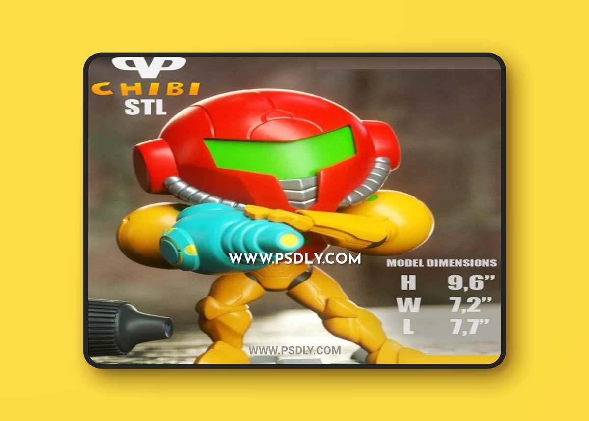 3DXM - Metroid Prime Chibi 3D Model