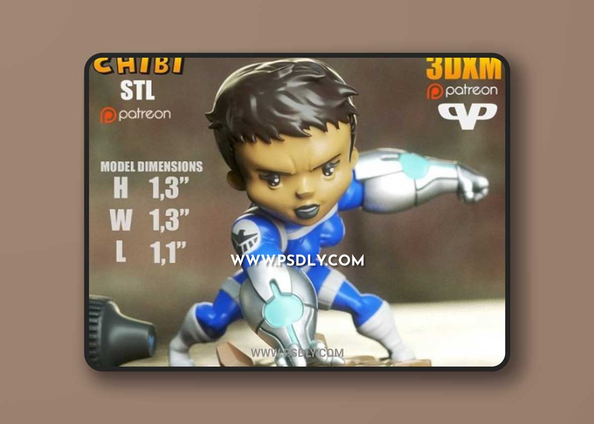 3DXM - Quake Chibi 3D Model