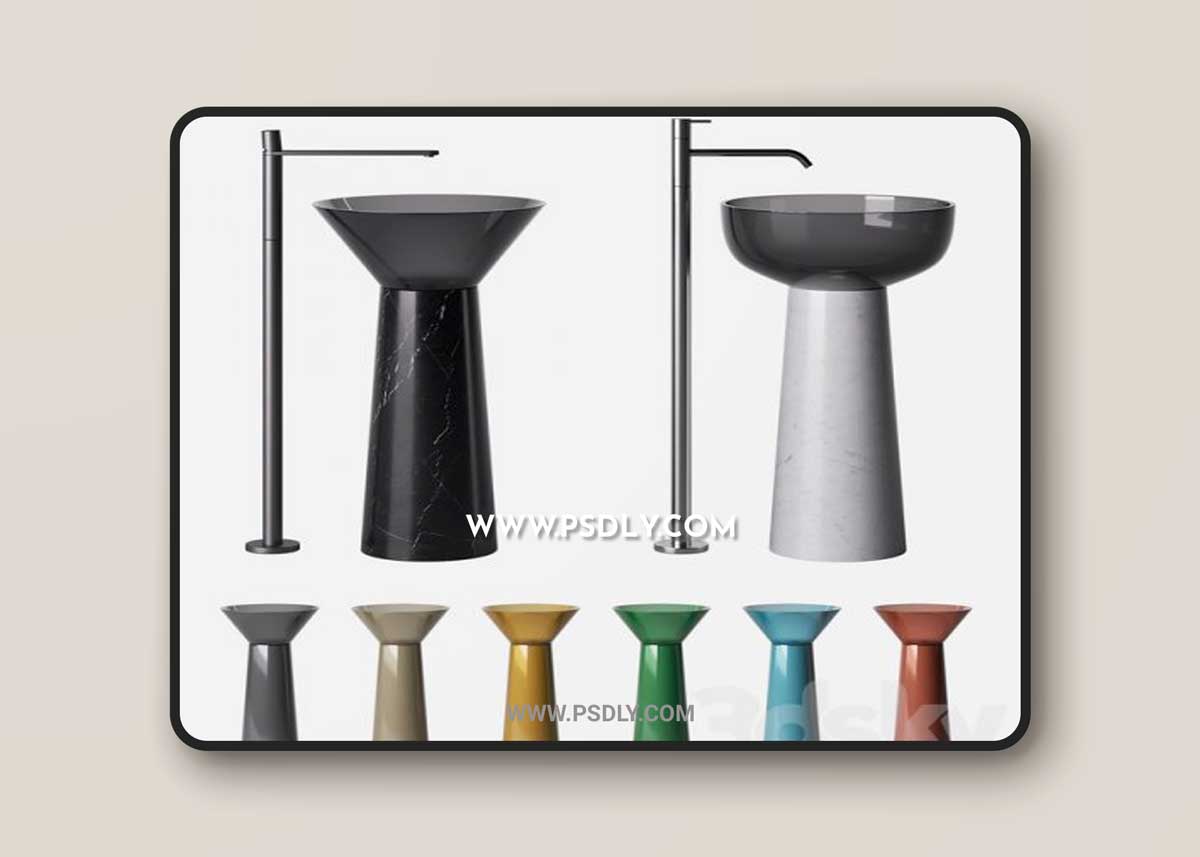 A set of sinks and faucets Antonio Lupi Albume