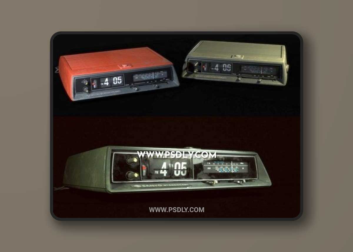 Alarm clock SANYO RM5430 3D Model