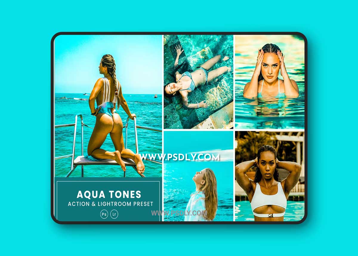 Aqua Tones Action & Lightrom Presets
