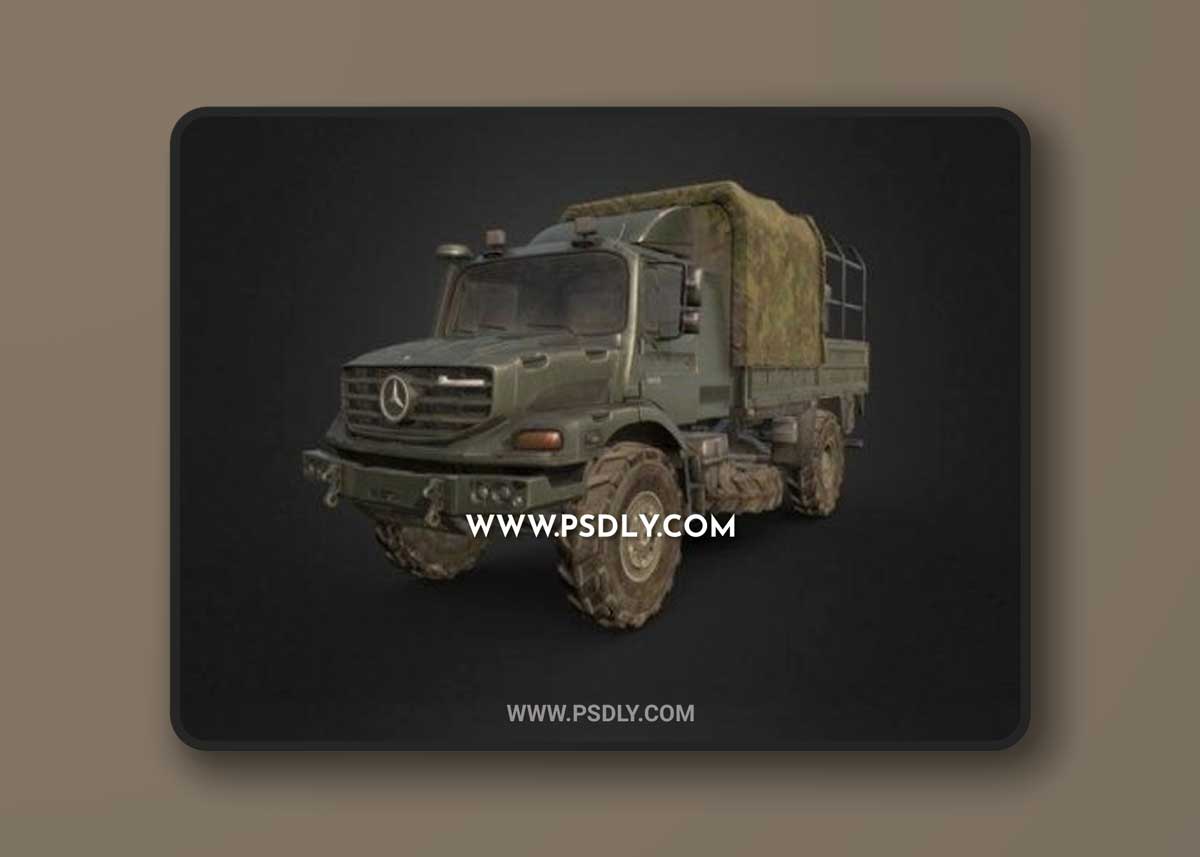 Army Mercedes 3D Model