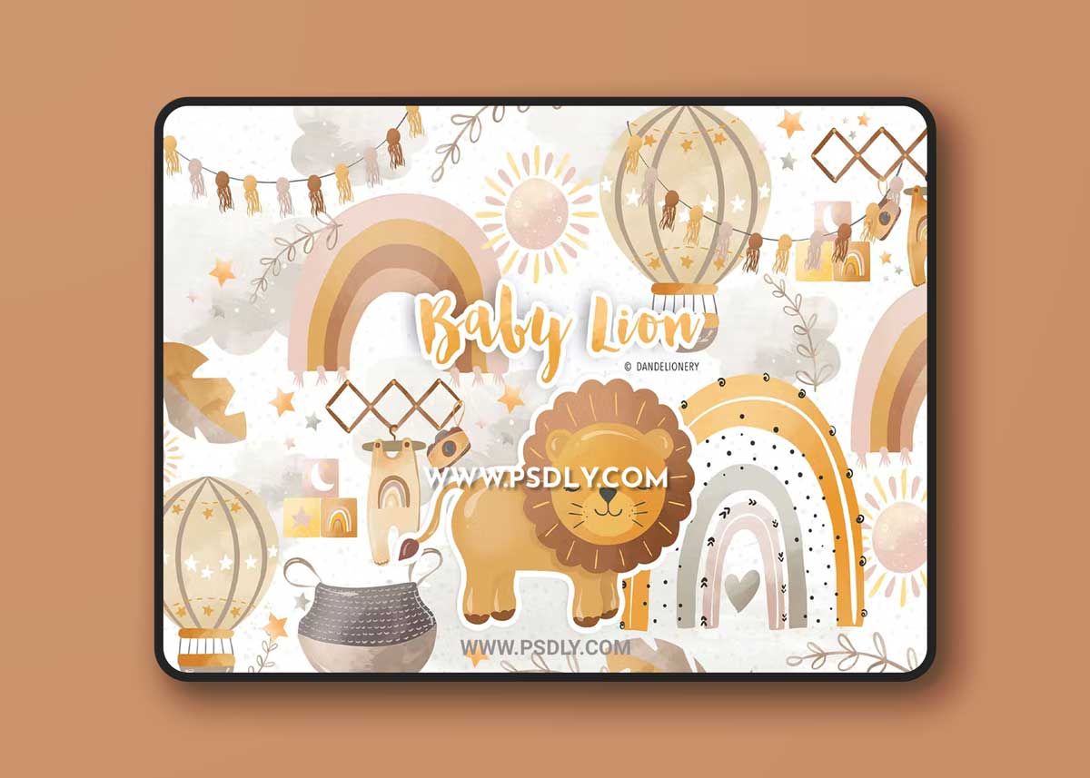 Baby Lion design KYC64BZ