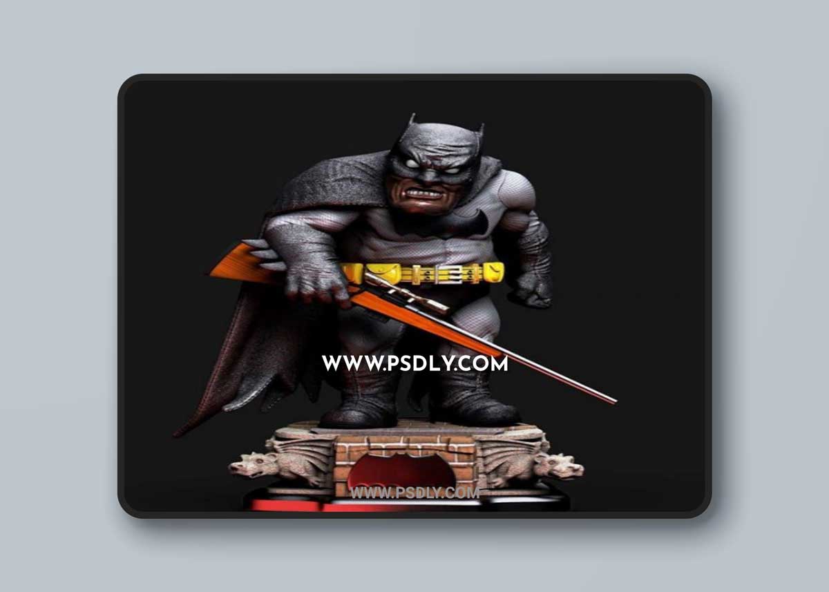 Batman with a rifle 3D Model
