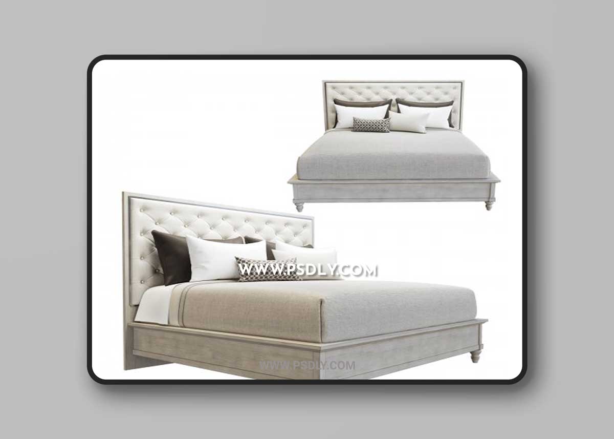 Bed from Oyster Bay collection 3D Model