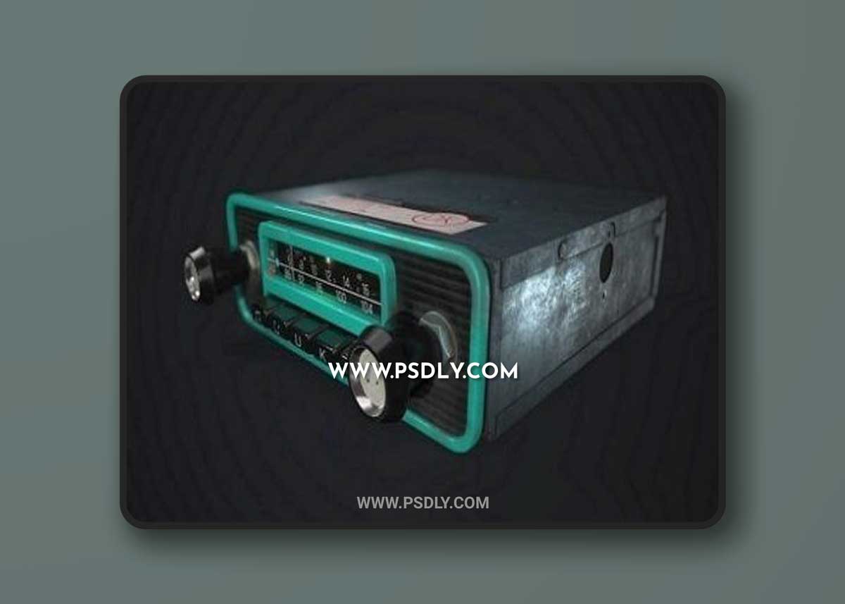 Blaupunkt Vintage radio 3D Model