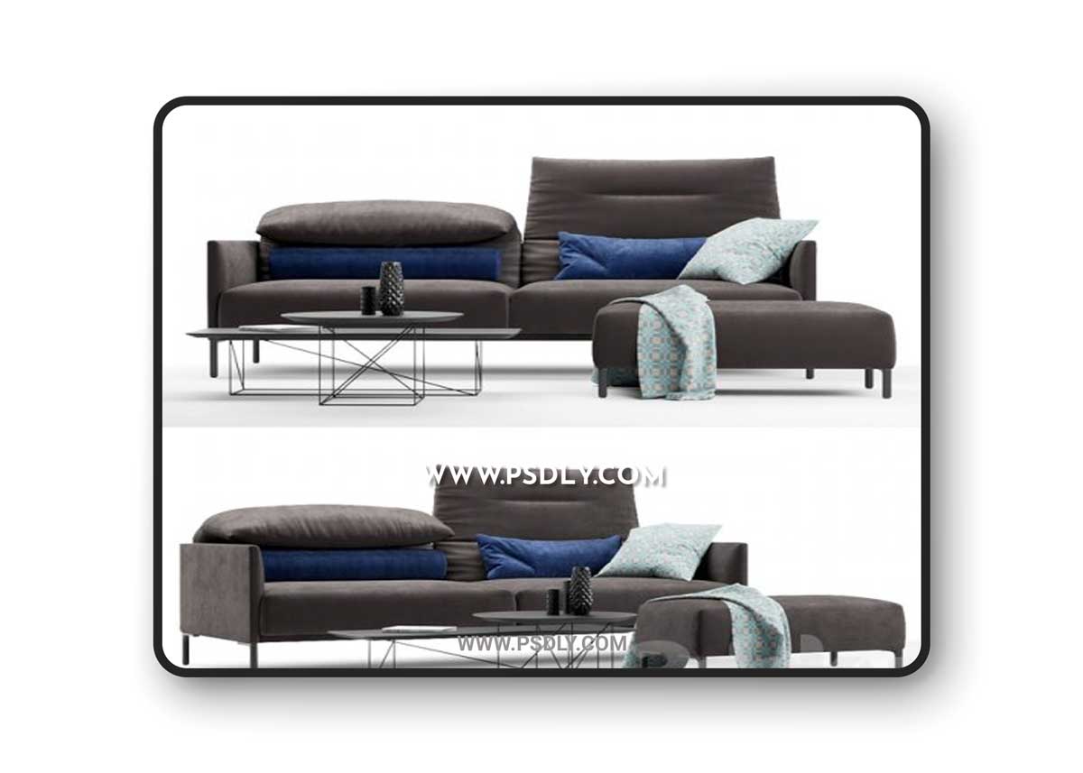 COR Avalanche Sofa 3D Model