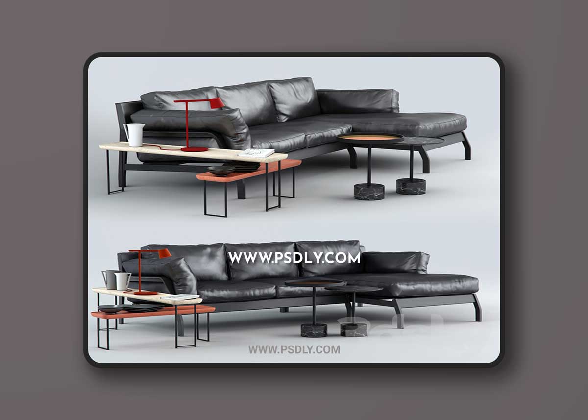Cassina Eloro 285 Chaiselong 3D Model