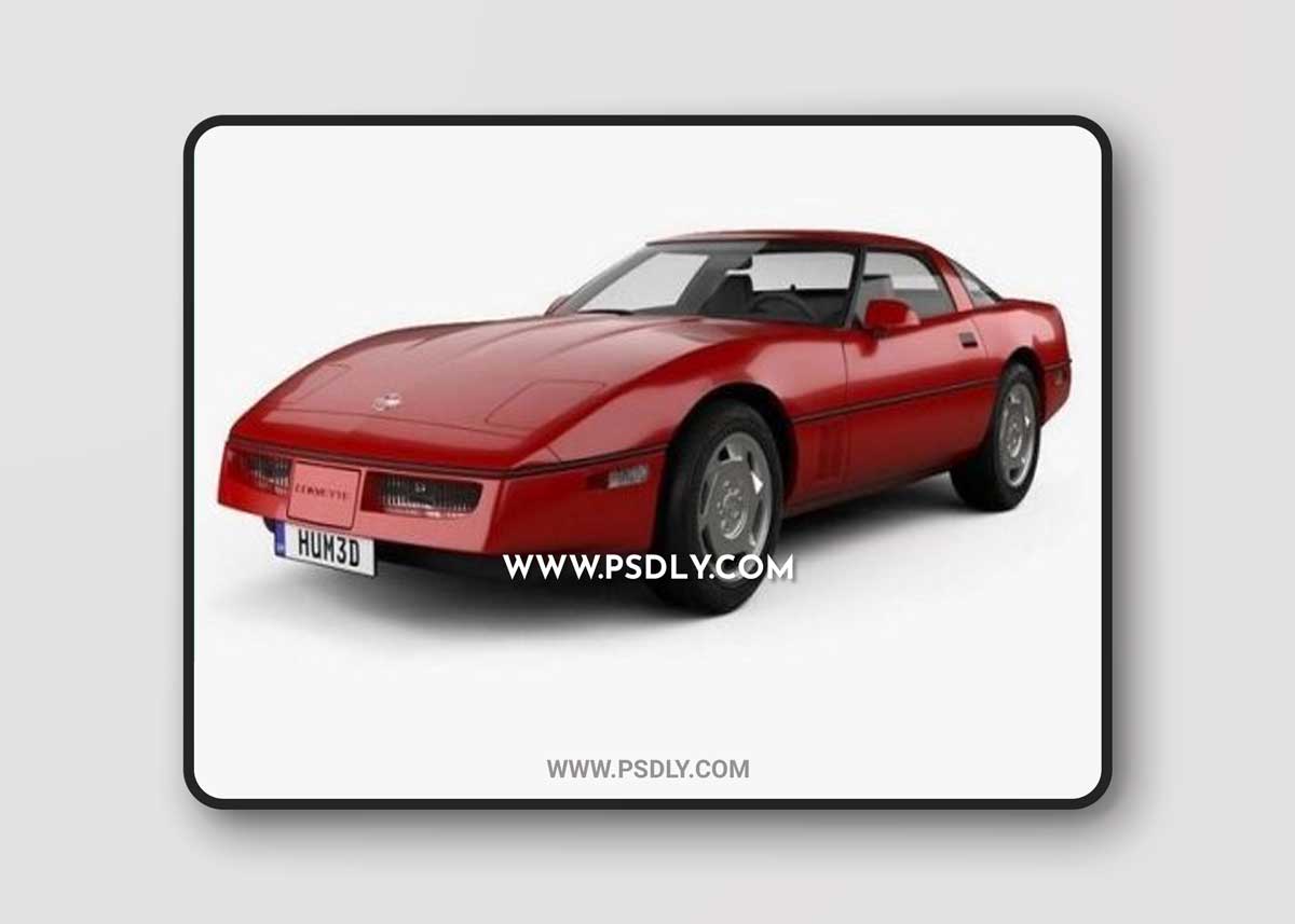 Chevrolet Corvette (C4) coupe 1983 3D Model