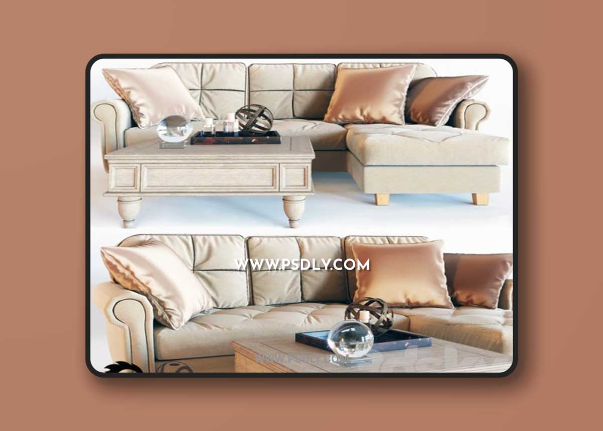 Corner sofa velvet EVENING