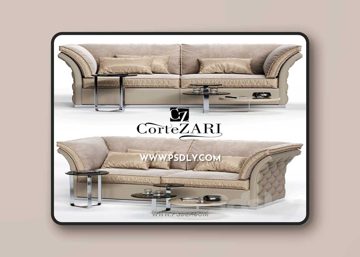 CorteZARI TIAGO Sofa 3D Model