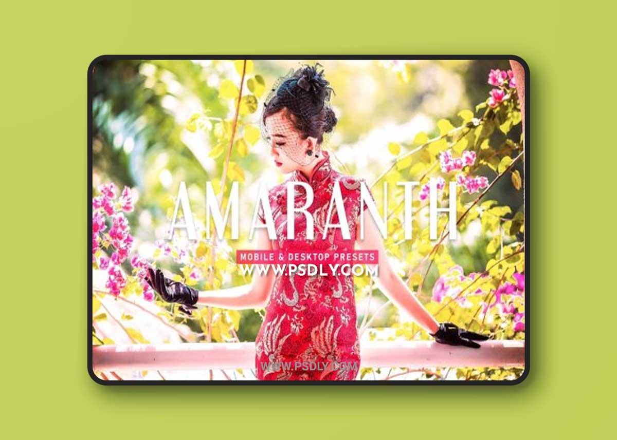 CreativeMarket - Amaranth Pro Lightroom Presets 6925561