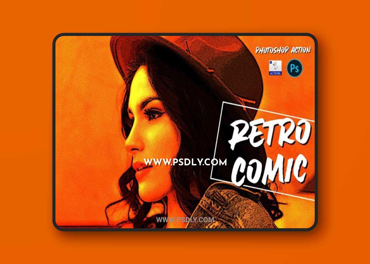 CreativeMarket - Retro comic | PSD action 5722196