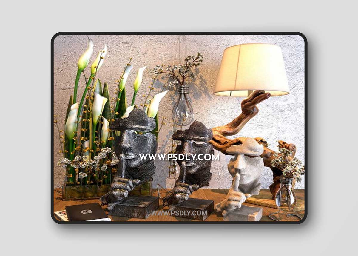 Decorative set 02 3D Model