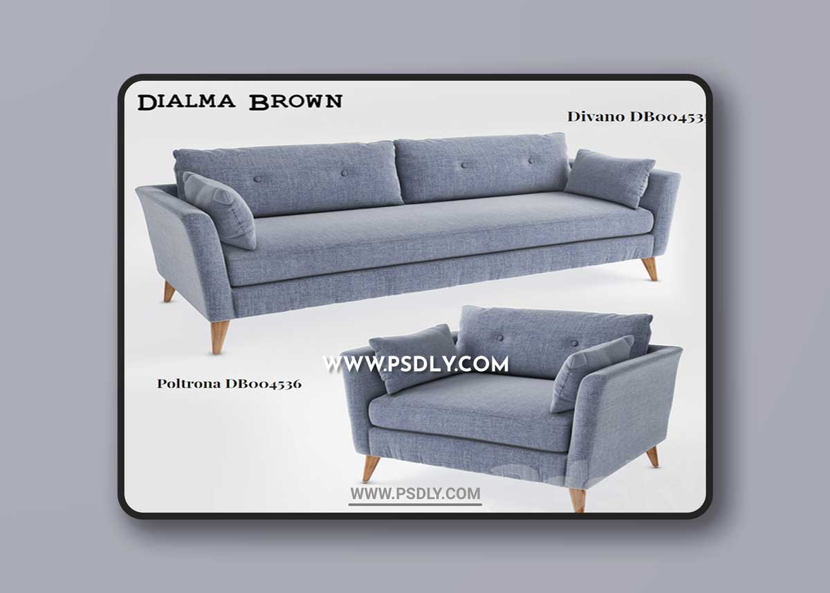 Dialma Brown Divano-db004535 Poltrona-db004536