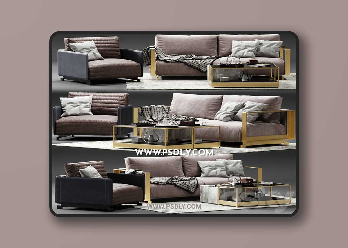 Ditre Italia Bag sofa 03 3D Model