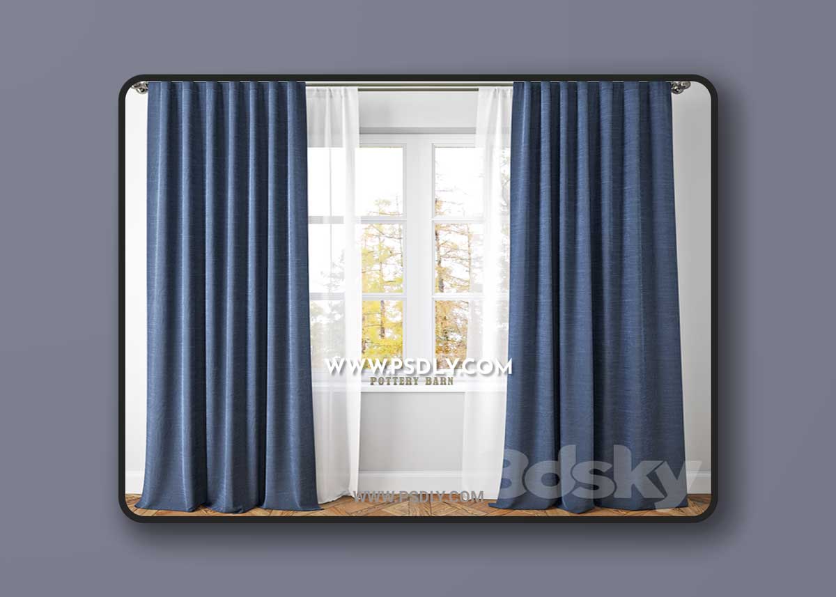 EMERY LINENCOTTON DRAPE-Pottery Barn