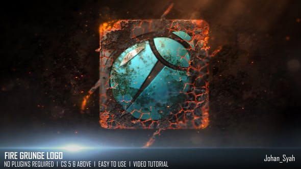 Videohive Fire Grunge Logo 25256046