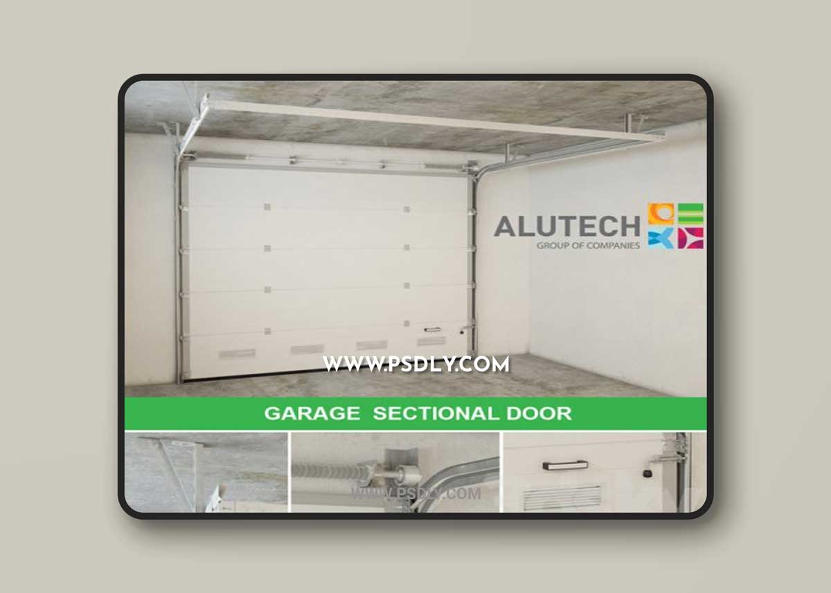 Garage sectional door 3D Model