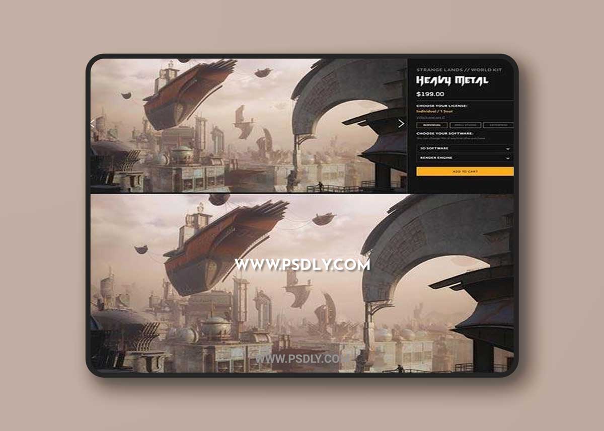 Kitbash3D - Heavy Metal 3D Model