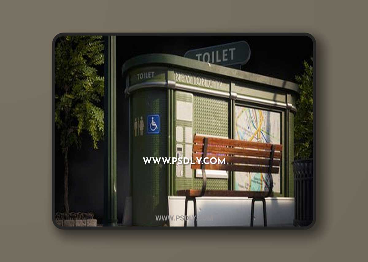 Kitbash3D – City Streets 3D Model