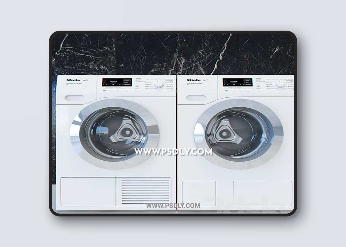 Miele T1 W1 washing machines and dryers 3D Model