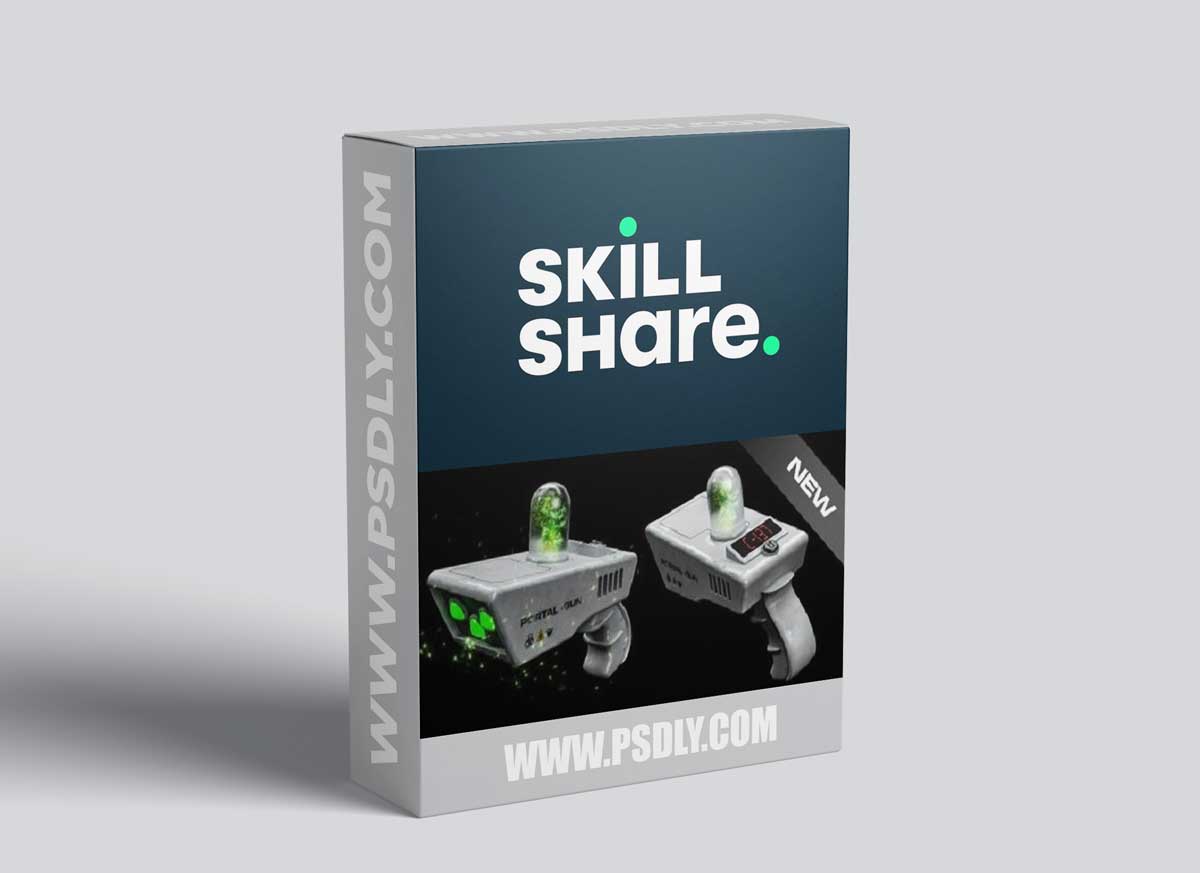 Modeling and Texturing 3D Portal Gun in Cinema 4D