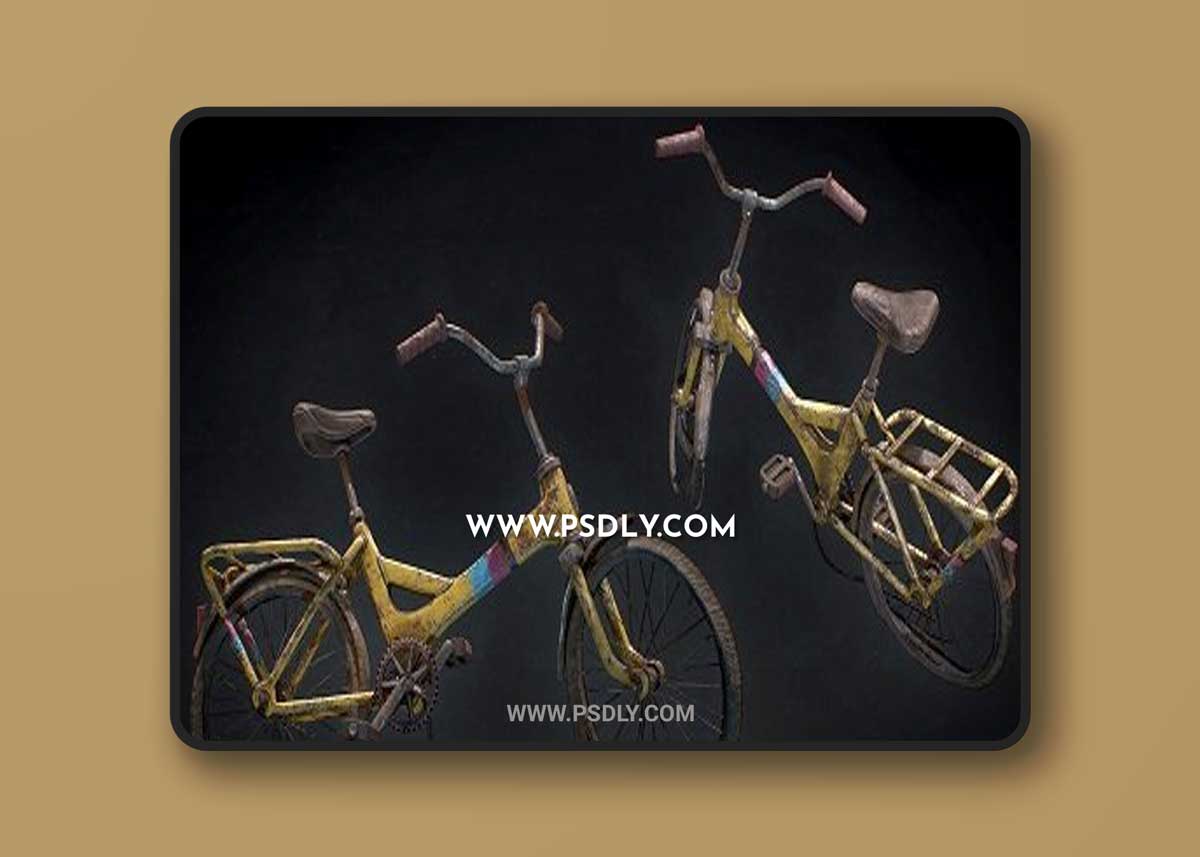 Old Rusted Bike 3D model