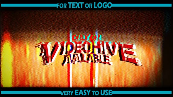 Videohive Grunge Glitch Logo Opener 36162810